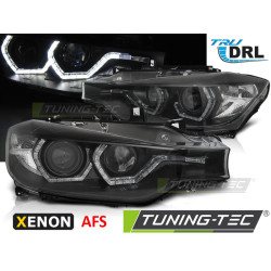 XENON ФАРОВЕ АНГЕЛСКИ ОЧИ LED DRL ЧЕРНИ AFS за BMW F30/F31 10.11 - 05.15