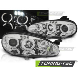 TUNING-TEC фарове (Ангелски очи) за MAZDA MX5 01-05 (H1, без хомологация), хром