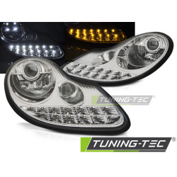 TUNING-TEC фарове (DRL) за PORSCHE BOXSTER 96-04 /911 996 (H1), хром