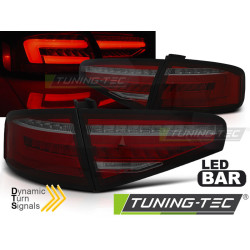 LED BAR Задни стопове RED SMOKE SEQ за AUDI A4 B8 12-15 SEDAN OEM BULB