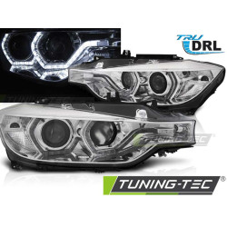 TUNING-TEC фарове (Ангелски очи, DRL) за BMW F30/F31 LCI 15-18 (H7), хром