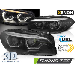 XENON ФАРОВЕ AFS АНГЕЛСКИ ОЧИ LED DRL ЧЕРНИ SEQ за BMW F10/F11 10-13