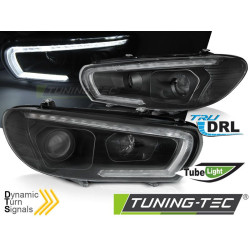 ФАРОВЕ TUBE SEQ LED ЧЕРЕН за VW SCIROCCO 14-17