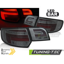 TUNING-TEC LED стопове (LED Bar, SEQ) за AUDI A3 8P 5D 08-12, опушен, червен