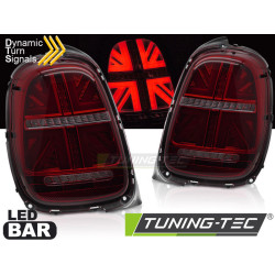 LED Задни стопове RED SMOKE SEQ за MINI COOPER F55 F56 F57 14-17 6-PIN