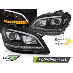 ФАР TUBE LIGHT ЧЕРНИ SEQ за MERCEDES W164 ML M-KLASA 09-11