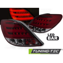 TUNING-TEC LED стопове (LED Bar) за PEUGEOT 207 3D/5D 05.06-06.09 (HATCHBACK), червено-опушен