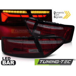 ЛЕД БАР СТОПОВЕ RED SMOKE SEQ за AUDI A5 11-16