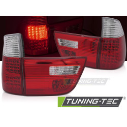 LED ЗАДНИ СВЕТЛИНИ ЧЕРВЕНО-БЕЛИ подходящи за BMW X5 E53 09.99-10.03