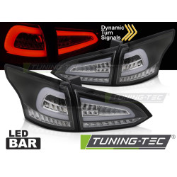 LED ЗАДНИ СВЕТЛИНИ ЧЕРНИ SEQ съвместими с FORD FOCUS MK 3 SW 11-18