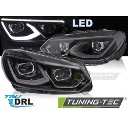 ПЪЛНО LED ФАРОВЕ ЧЕРНИ, съвместими с VW GOLF 6 08-13