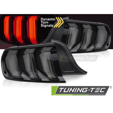 Осветление TUNING-TEC LED стопове за FORD MUSTANG 14-22 (без хомологация), опушен | race-shop.bg