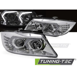 ФАРОВЕ LED ХРОМ, съвместими с BMW E90/E91 05-08