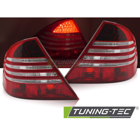 Осветление TUNING-TEC LED стопове за MERCEDES W220 S-KLASA 09.98-05.05 (без хомологация), червено-бял, V2 | race-shop.bg