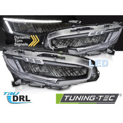 TUNING-TEC LED фарове (Full LED) за HONDA CIVIC X 16-21 (LED, без хомологация), черен, V2