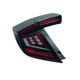 Осветление TUNING-TEC LED стопове за HONDA CIVIC X 16-21 HATCHBACK (без хомологация), опушен, V2 | race-shop.bg