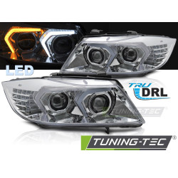 LED ФАРОВЕ ХРОМ, за BMW E90/E91 05-08