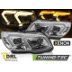 TUNING-TEC фарове (DRL) за XENON BMW E92 / E93 LCI 10-13 (D1S), хром, жълт