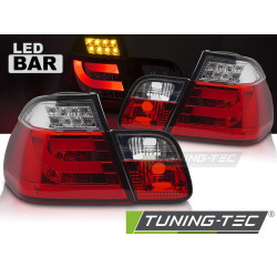 TUNING-TEC LED стопове за BMW E46 98-01 Sedan, червено-бял