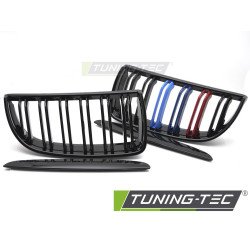 Спортна решетка за BMW E90 / E91 05-08 (Гланцово черно трицветно двойно черно)