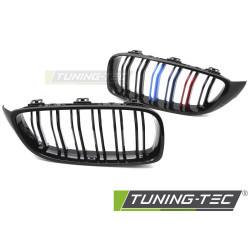 Спортна решетка с двойна лента за BMW F32 / F33 / F36 13-20 (Гланцово черно трицветно)