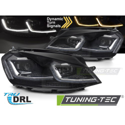 Предни фарове LED SEQ DRL за VW GOLF VII 13-17 (Сребрист)