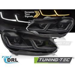 TUNING-TEC фарове (DRL, SEQ) за VW GOLF VI 08-12 (H7, без хомологация), черен