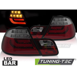 TUNING-TEC LED стопове за BMW E46 03-06 COUPE, червено-опушен