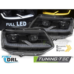 ФАРОВЕ FULL LED ЧЕРНИ за VW T5.1 10-15