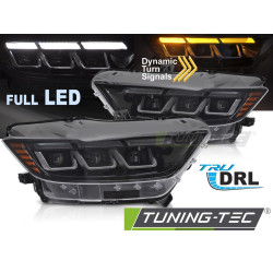 ФАРОВЕ ПЪЛНО LED SEQ DRL подходящи за FORD MUSTANG 14-17