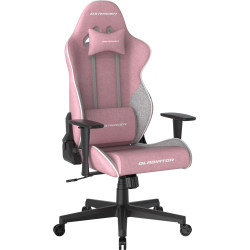 DXRacer GLADIATOR Gaming Chair, Fabric Pink/White