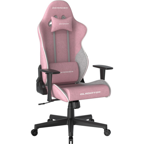 Офис столове DXRacer GLADIATOR Gaming Chair, Fabric Pink/White | race-shop.bg