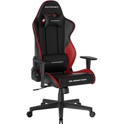 DXRacer GLADIATOR Gaming Chair, Black/Red