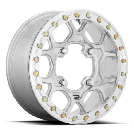 Алуминиеви джанти KMC KMC Powersports KS433 MESA FORGED BEADLOCK джанти 15x6 4x156 119.1 ET38, Silver | race-shop.bg