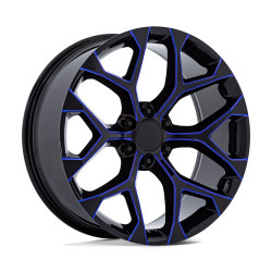 Performance Replicas PR176 джанти 24x10 6x139.7 78.1 ET24, Gloss black blue