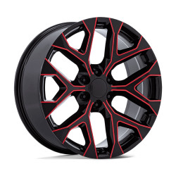 Performance Replicas PR177 джанти 24x10 6x139.7 78.1 ET24, Gloss black red