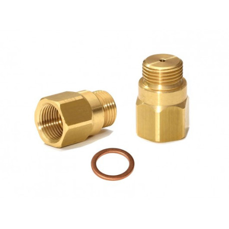 New Lambda (o2) Probe spacer adapter (emulator) straight, brass, 4 mm bore | race-shop.bg