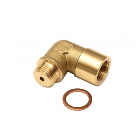 New Lambda (o2) Probe spacer adapter (emulator) angled, brass, 4 mm bore | race-shop.bg
