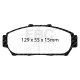 Спирачни дискове и накладки EBC Спирачни накладки EBC Redstuff Ceramic DP31206C | race-shop.bg