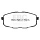 Спирачни дискове и накладки EBC Спирачни накладки EBC Redstuff Ceramic DP31562C | race-shop.bg