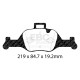 Спирачни дискове и накладки EBC Предни спирачни накладки EBC Redstuff Ceramic DP32289C | race-shop.bg