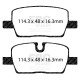 Спирачни дискове и накладки EBC Спирачни накладки EBC Redstuff Ceramic DP33116C | race-shop.bg