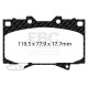 Спирачни дискове и накладки EBC Спирачни накладки EBC Bluestuff NDX Trackday + Race DP51283NDX | race-shop.bg