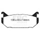 Спирачни дискове и накладки EBC Спирачни накладки EBC Bluestuff NDX Trackday + Race DP5972NDX | race-shop.bg