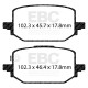 Спирачни дискове и накладки EBC Задни спирачни накладки EBC Ultimax OEM Replacement DPX2506 | race-shop.bg