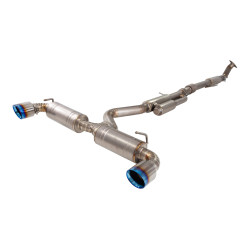 XForce 3" Cat-Back System, Titanium + Burnt Blue Tips for TOYOTA YARIS 2021- GR