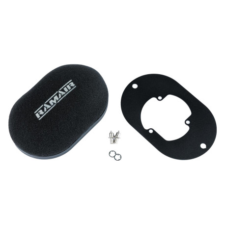 Филтри за карбуратори RAMAIR domed carb air filter with baseplate to fit Pierburg 2E2, 2E3, 2E-E | race-shop.bg