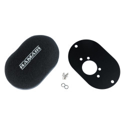 RAMAIR domed carb air filter with baseplate to fit SU HIF6, HIF44 1.7in