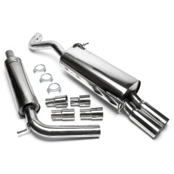 TA-TECHNIX cat-back ауспух от неръждаема стомана за VW Polo 9N, 2× 76 mm