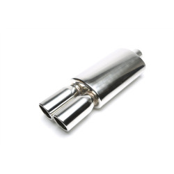 TA-TECHNIX универсално задно гърне от неръждаема стомана, 2× 89 mm